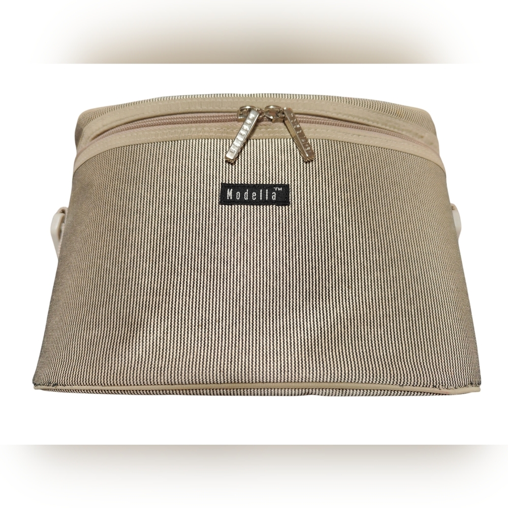 Modella Train Case Travel Cosmetics Make Up Toiletries Bag